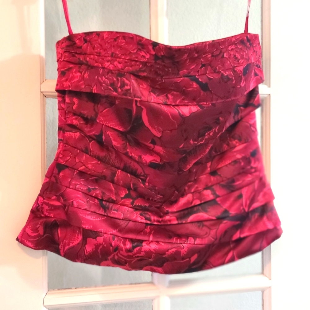 WHBM Beautiful Red Bustier